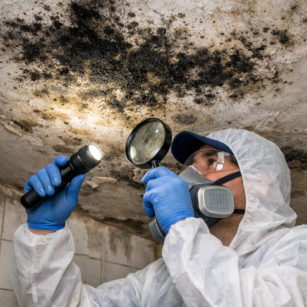 Professional mold inspection in Michigan residential property